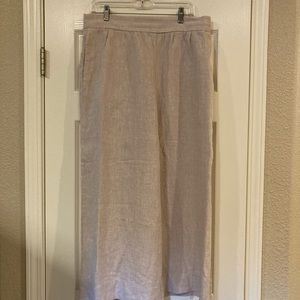Women’s Lou & Grey linen pants; sz. Large; NWT